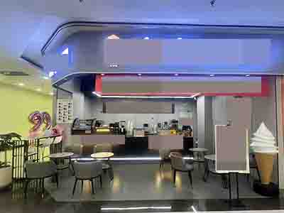 商场内万达影院门口冷饮店转让
