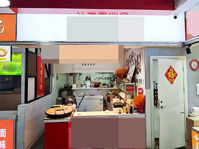 西安路商圈经营多年美食城内档口出租转让