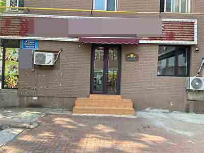 星海公园临街主道双门头餐饮店转让