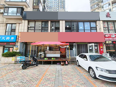 金马路乐城商业街大门头餐饮商铺转让